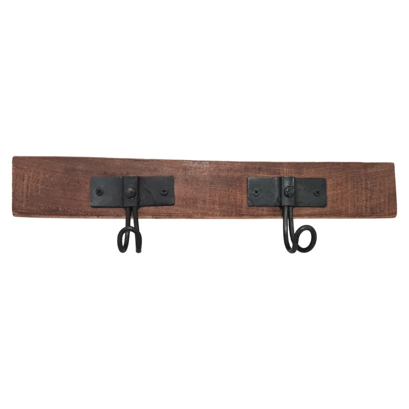Massive Garderobe VECCHIO 40cm natural recyceltes Holz