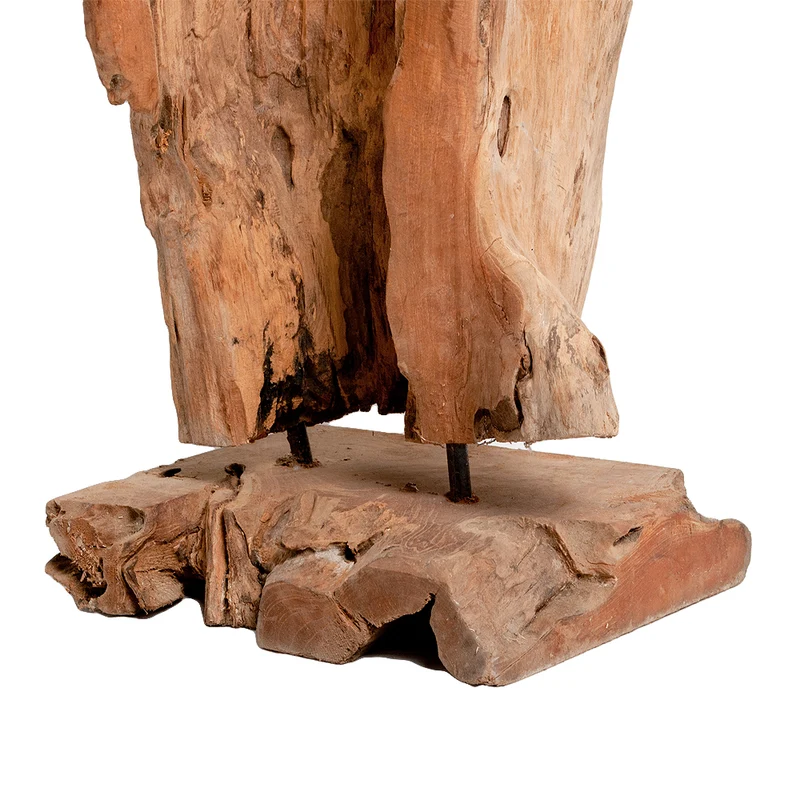 Aussergewöhnliches Deko-Objekt DROP-UNO ca. H70cm Teak Unikat
