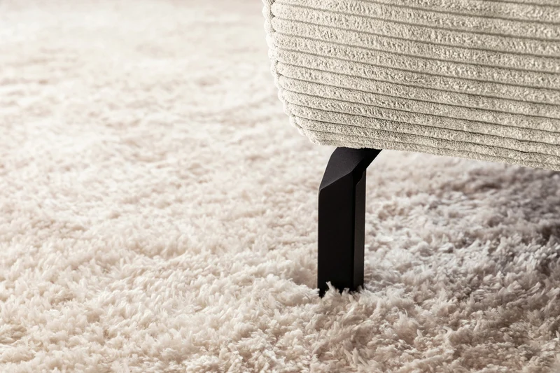 KAWOLA Sofa DELIA Ecksofa Cord cremeweiß