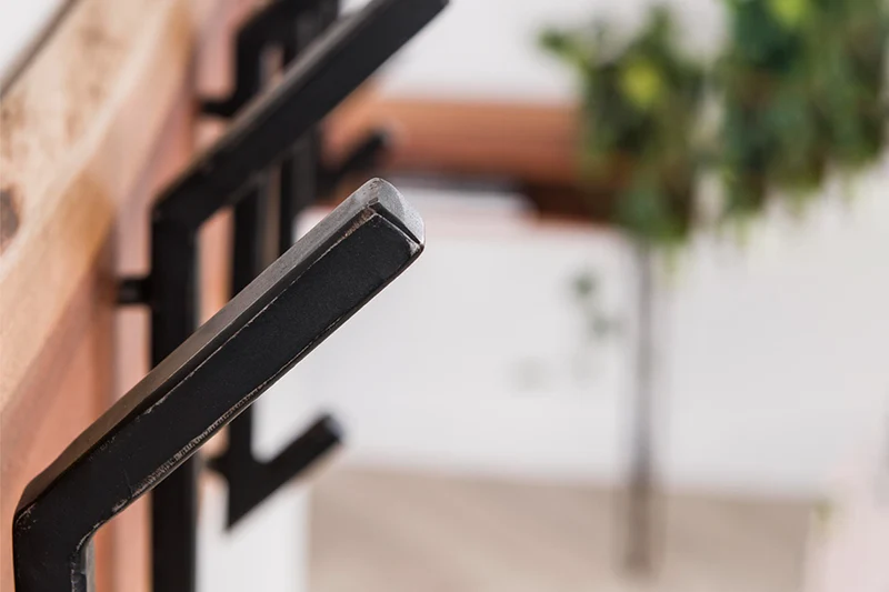 KAWOLA Garderobe NEREA Akazie Metall 12 Haken braun