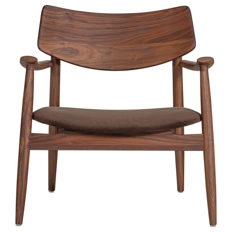 Bask sessel walnussholz braun