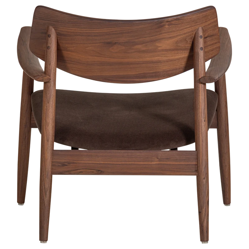 Bask sessel walnussholz braun