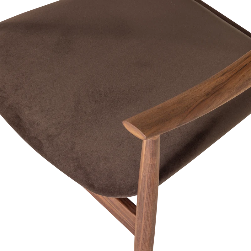 Bask sessel walnussholz braun