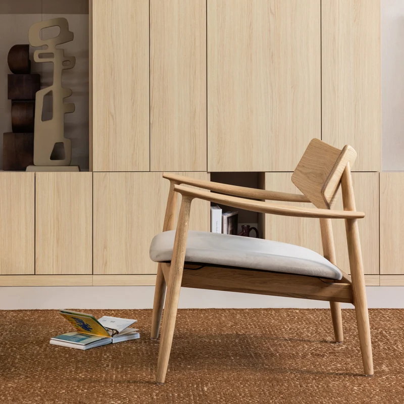 Bask Sessel Eiche Holz Natur