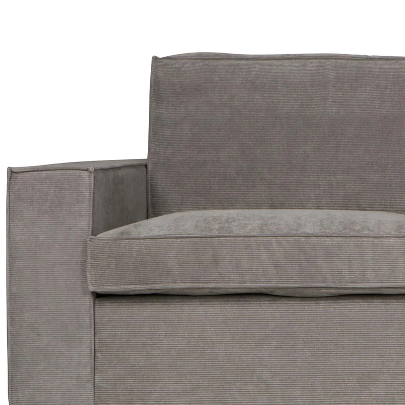 Thomas-Ecksofa aus Rippstoff, rechts, in verwittertem Grün