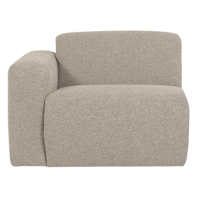 Mojo Base 1-Sitzer-Element Armlehne links Bouclé Beige