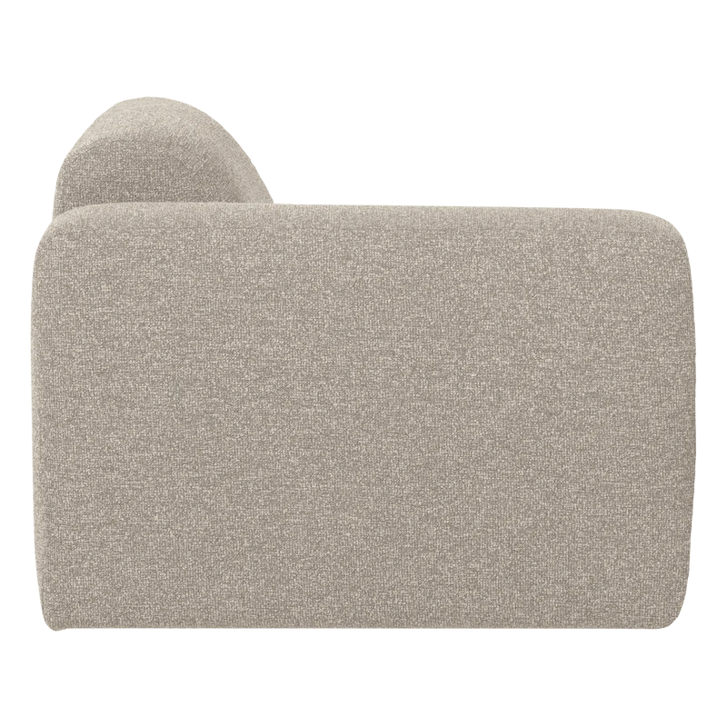 Mojo Base 1-Sitzer-Element Armlehne links Bouclé Beige