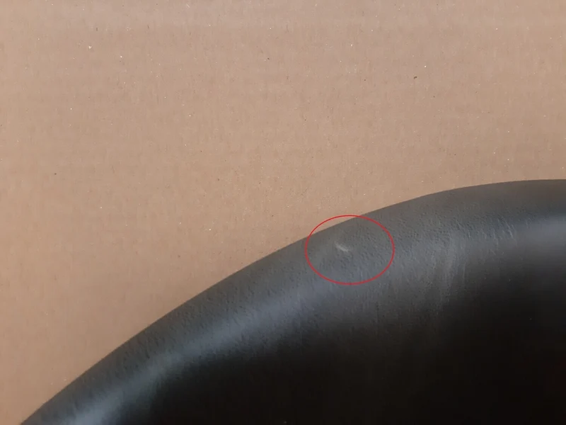 B-Ware KAWOLA Stuhl KANO Esszimmerstuhl Drehstuhl Kunstleder braun coffee