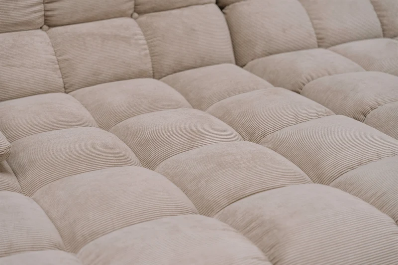 KAWOLA Big Sofa VIVIEN Feincord beige