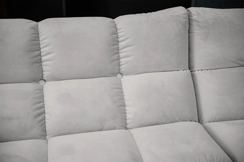 KAWOLA Sofa VIVIEN Ecksofa Velvet silber