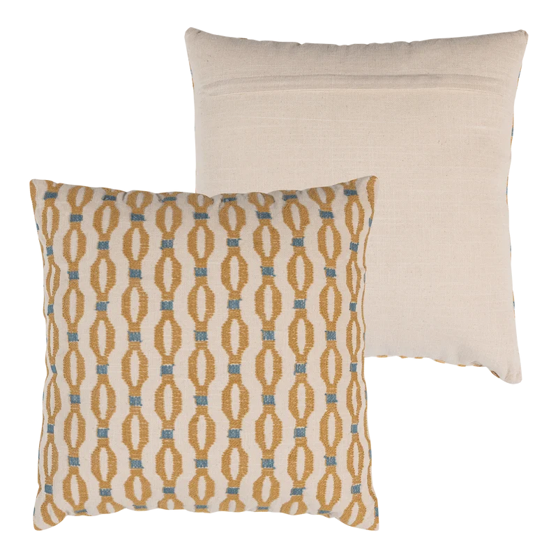 Lira kissen blau/orange - set mit 4