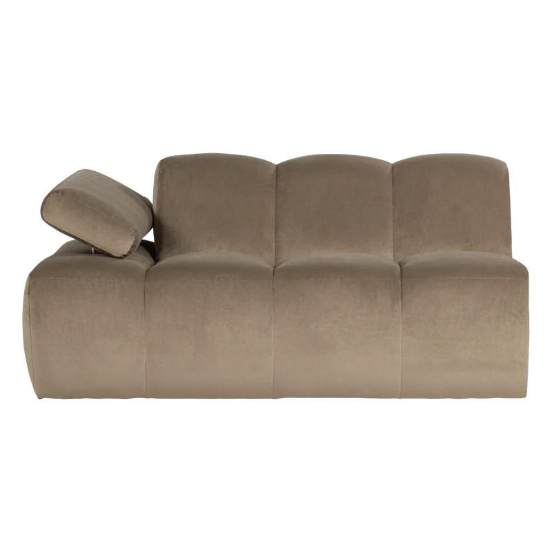 Mojo 1,5-Sitzer-Element Armlehne links Samt Khaki