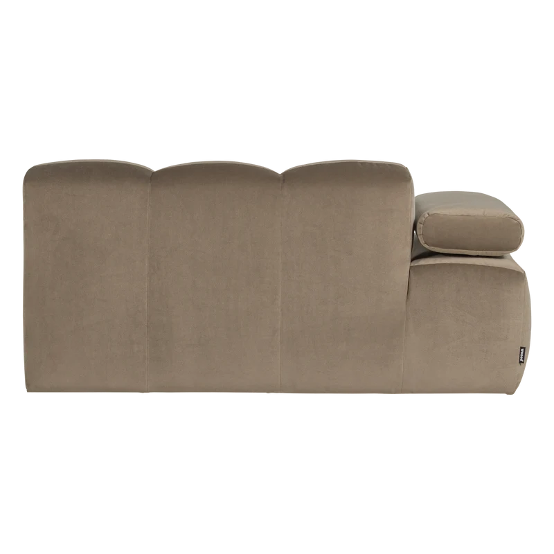 Mojo 1,5-Sitzer-Element Armlehne links Samt Khaki