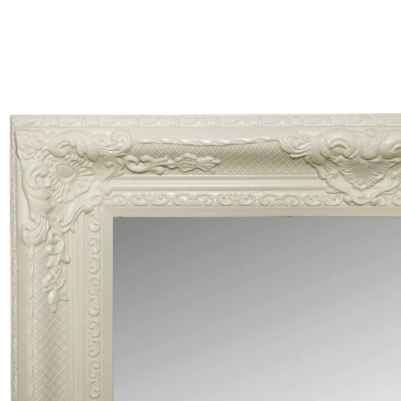 Barock Spiegel DORO antik-weiss 78x68cm Wandspiegel Holzrahmen