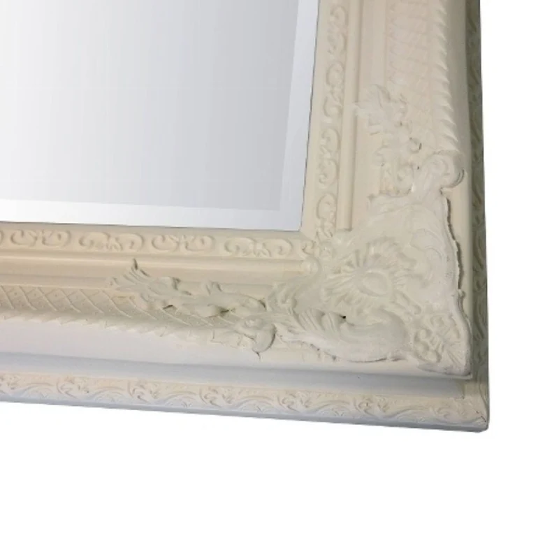 Barock Spiegel DORO antik-weiss 78x68cm Wandspiegel Holzrahmen