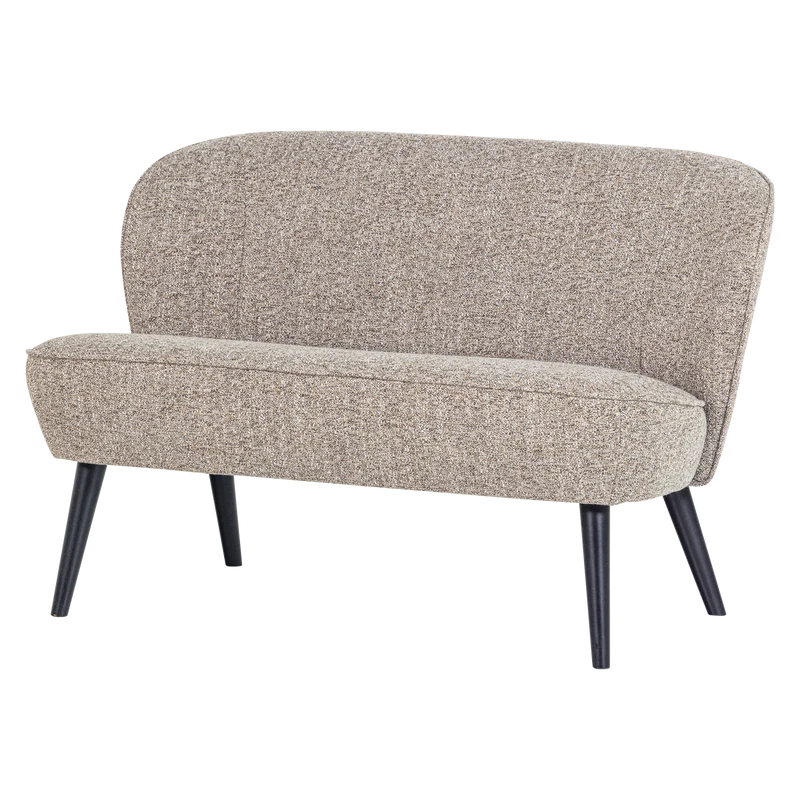 Sara kleines sofa webstoff natur melange