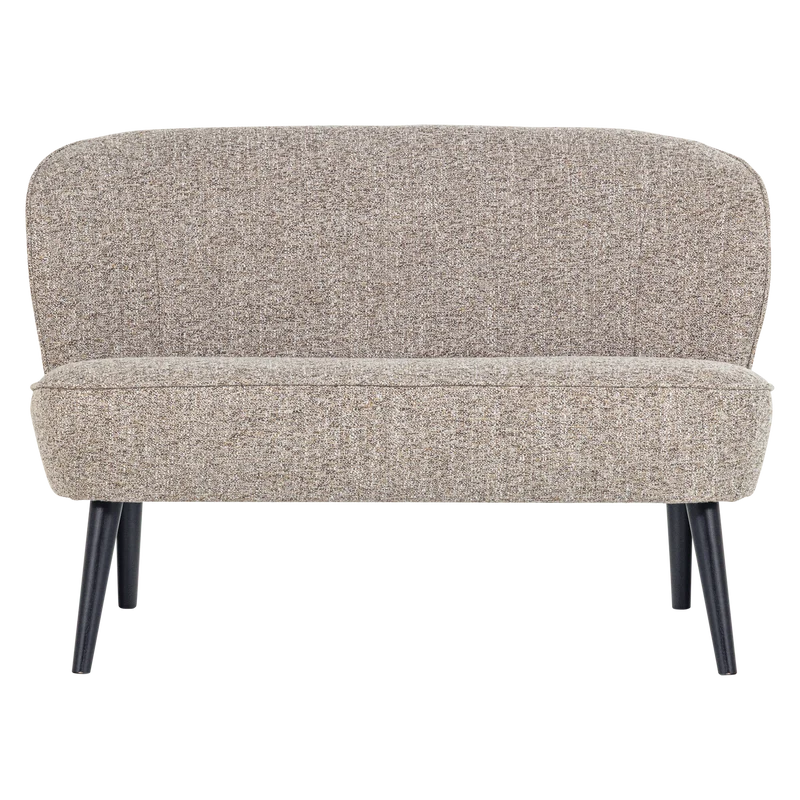 Sara kleines sofa webstoff natur melange