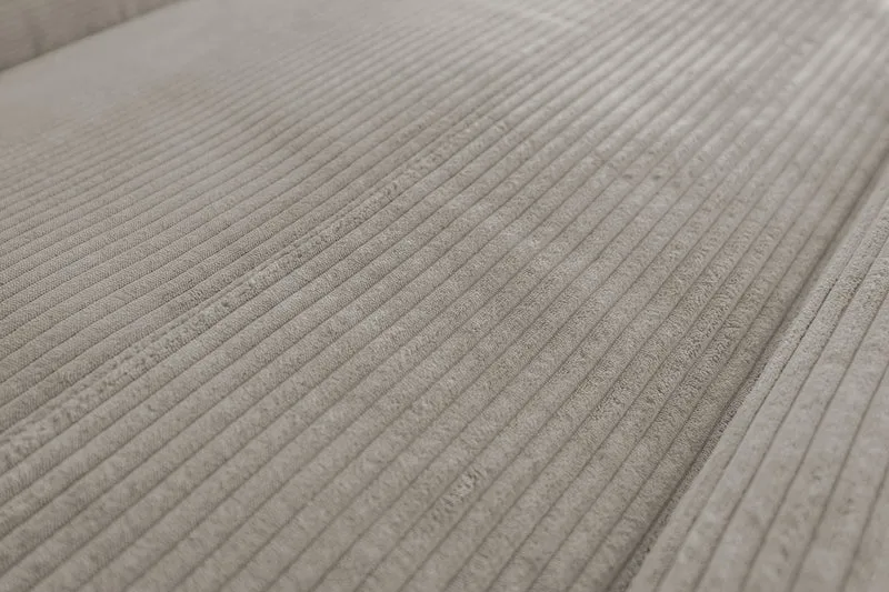 KAWOLA Sofa LAISKA Ecksofa Relaxfunktion teilmotorisch Cord steingrau