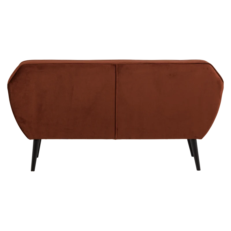 Rocco Bank 150 cm Samt rostbraun