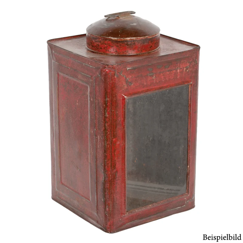 Metall Laterne CRACK ca. H40cm Antik-Rot