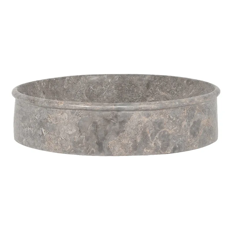Marmor Waschbecken MARMER-oval Grau