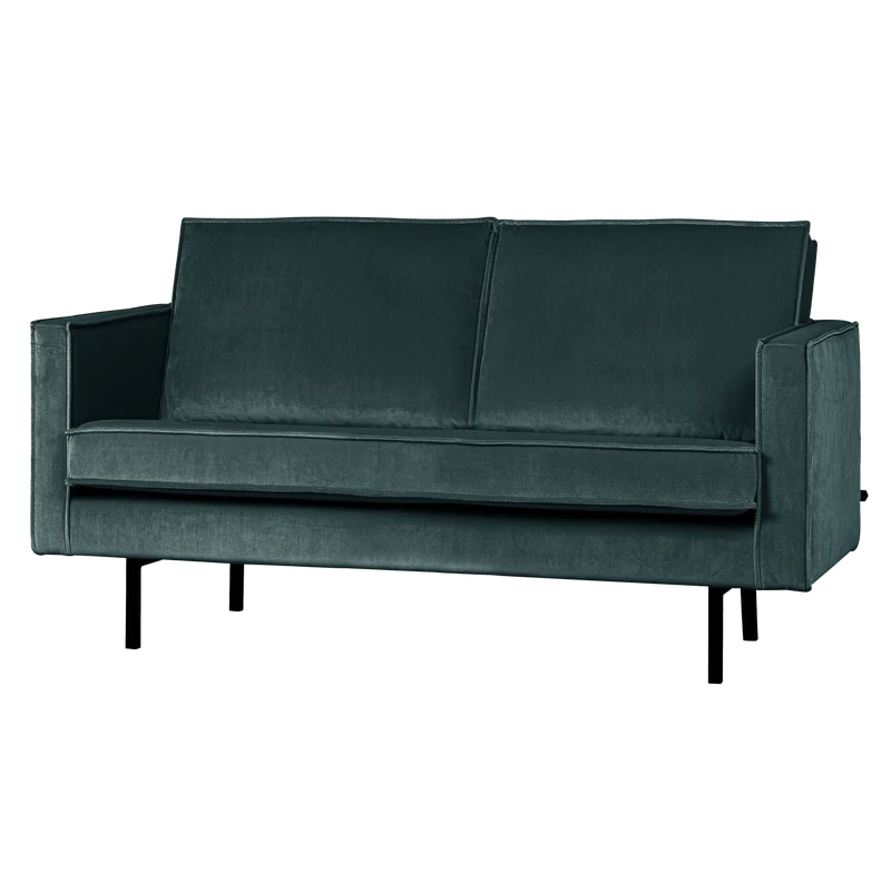 Rodeo 2-Sitzer-Sofa velvet grün/blau