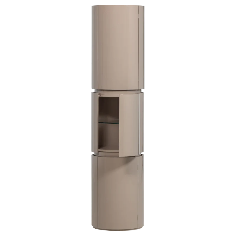 Sera runder schrank 188xø45 cm holz glanz sand