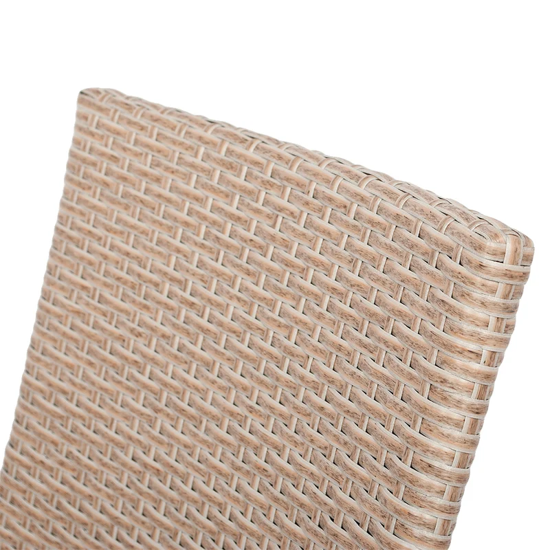 2er-Set Armlehnstuhl HELEN Polyrattan Natural stapelbar