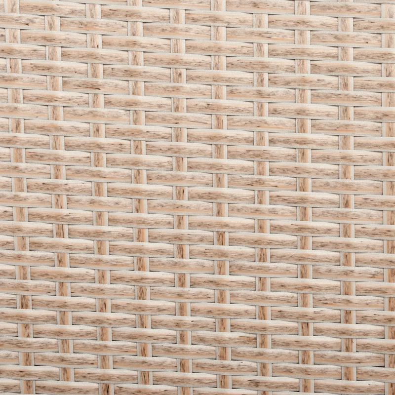 2er-Set Armlehnstuhl HELEN Polyrattan Natural stapelbar