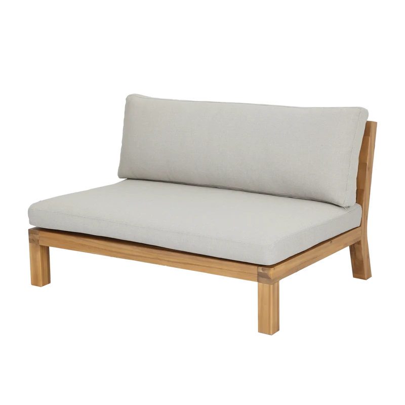 Garten-Loungesessel Akazienholz natur/sand