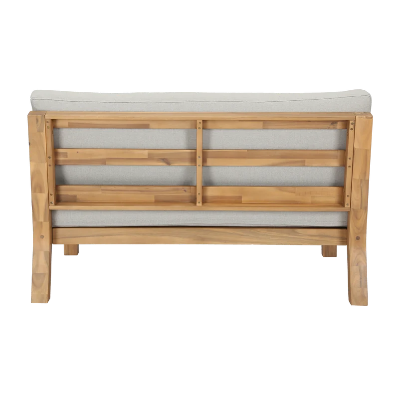 Garten-Loungesessel Akazienholz natur/sand