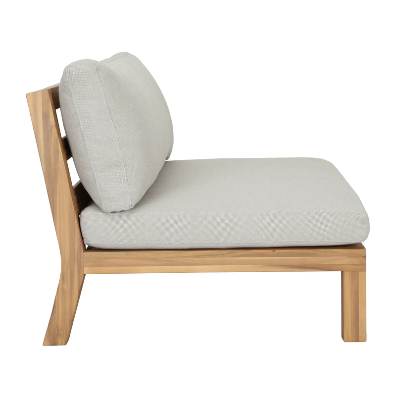 Garten-Loungesessel Akazienholz natur/sand