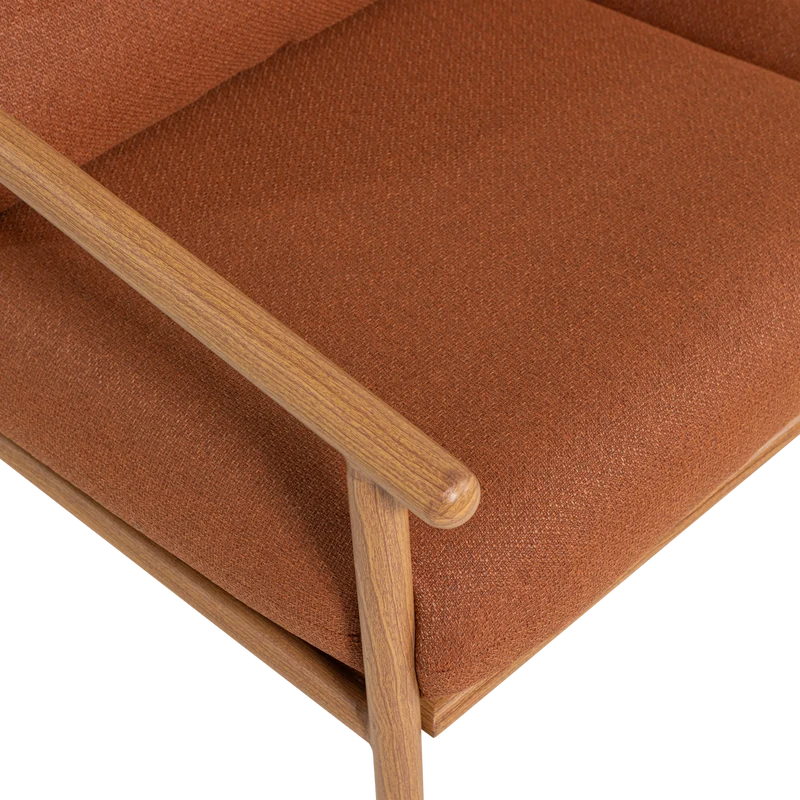 Garten-Lounge-Set Aluminium terracotta/natur