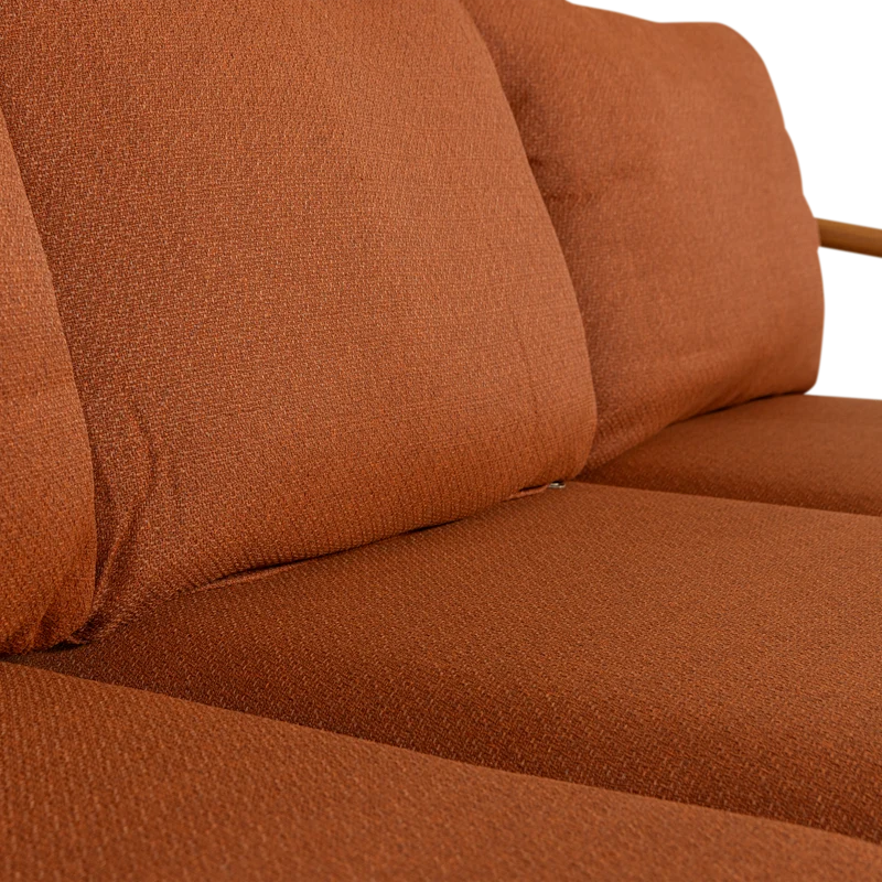 Garten-Lounge-Set Aluminium terracotta/natur