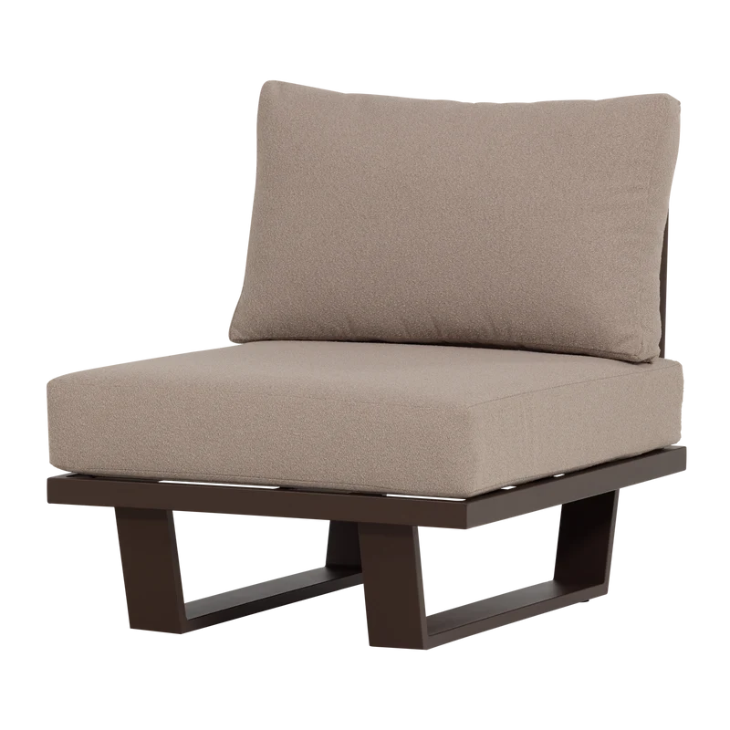 Loungesessel/1-Sitzer Element Aluminium braun
