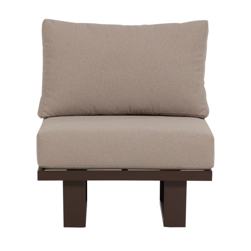Loungesessel/1-Sitzer Element Aluminium braun