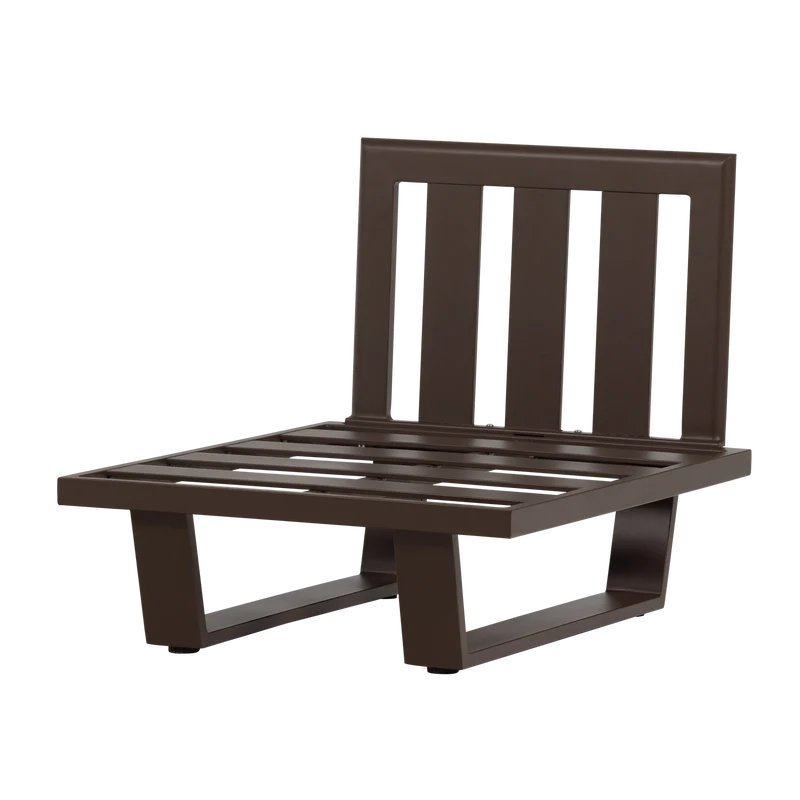Loungesessel/1-Sitzer Element Aluminium braun