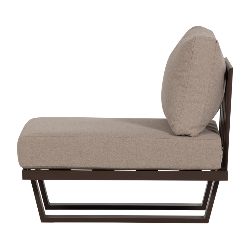 Loungesessel/1-Sitzer Element Aluminium braun