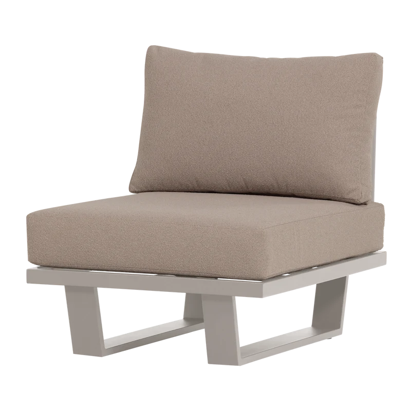 Loungesessel/1-Sitzer Element Aluminium sand