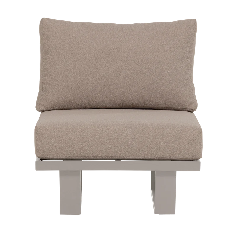 Loungesessel/1-Sitzer Element Aluminium sand