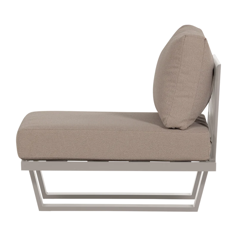 Loungesessel/1-Sitzer Element Aluminium sand