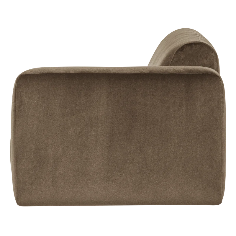 Mojo Base 1,5-Sitzer-Element Armlehne rechts Samt Taupe