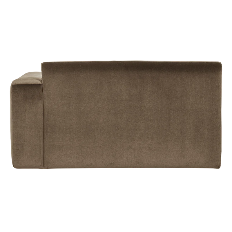 Mojo Base 1,5-Sitzer-Element Armlehne rechts Samt Taupe