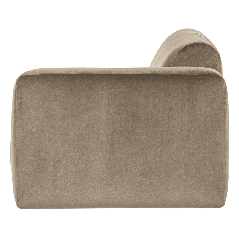 Mojo Base 1,5-Sitzer-Element Armlehne rechts Samt Khaki