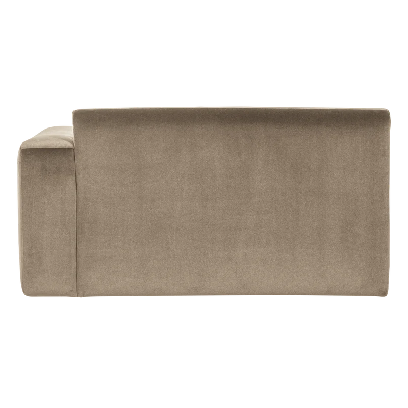 Mojo Base 1,5-Sitzer-Element Armlehne rechts Samt Khaki