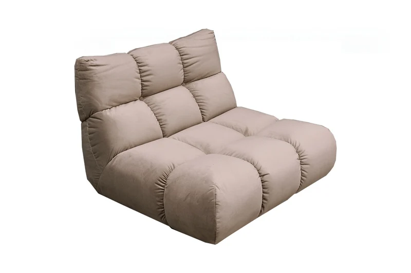 KAWOLA Sessel VIVIEN Drehsessel Velvet sand
