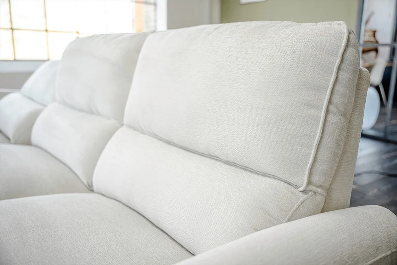 KAWOLA Sofa ADRIANA Ecksofa mit Relaxfunktion Stoff hellgrau