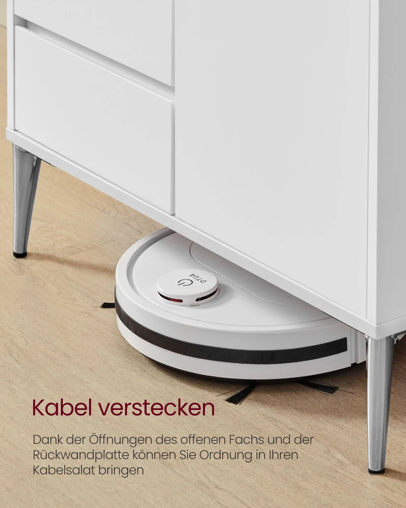 Aufbewahrungsschrank – KAILYN Kollektion – Wolkenweiß – Modern & minimalistisch