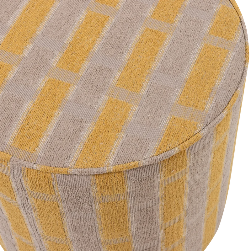 Sarli hocker hoch rautenmuster chenille altrosa