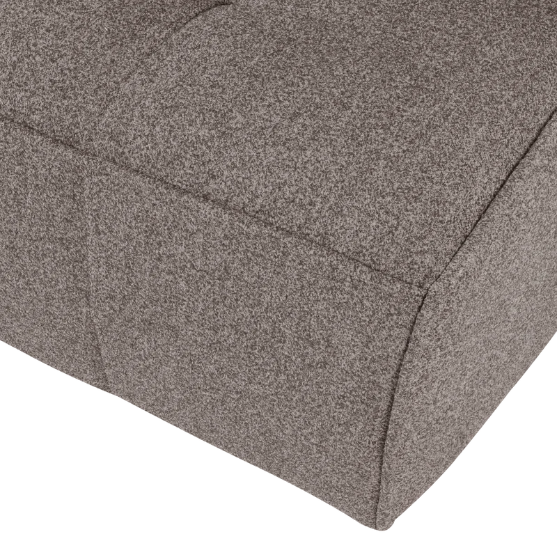 Cluster 3-Sitzer-Sofa bouclé mittelbraun